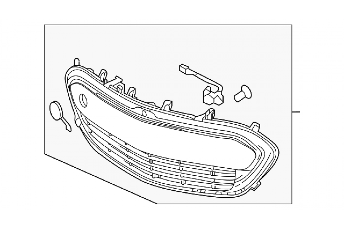Решітка радіатора декоративна (Chevrolet Bolt)